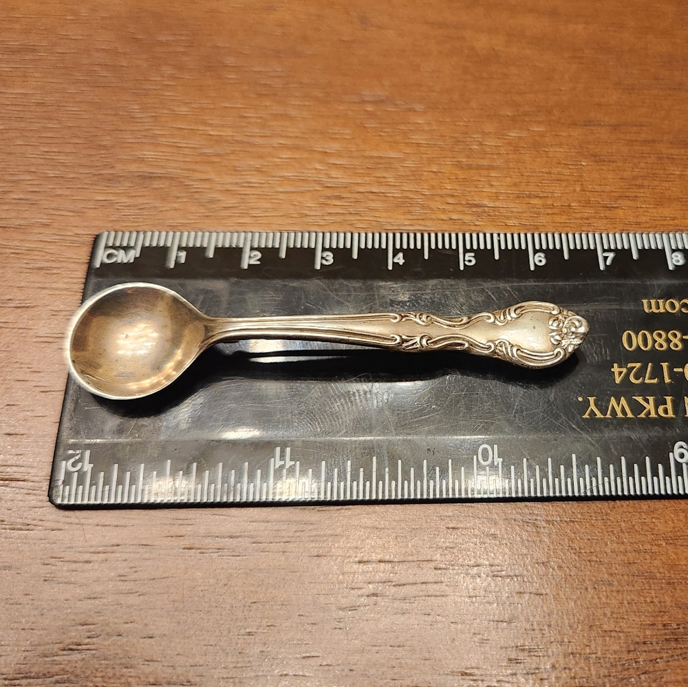 Tiny Antique Sterling Silver Spoon Brooch Pin With Patent# 235 - Picture 9 of 10